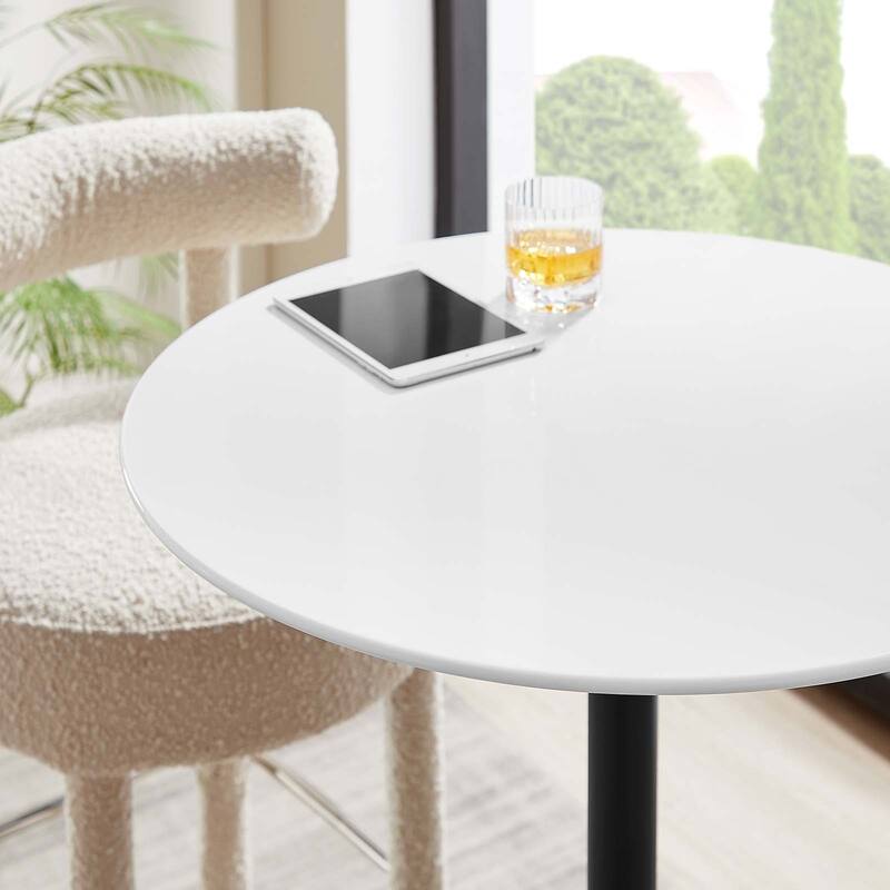 28" Round Wood Bar Table