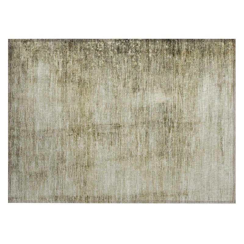 Machine Washable Indoor/ Outdoor Chantille Solid Ombre Rug
