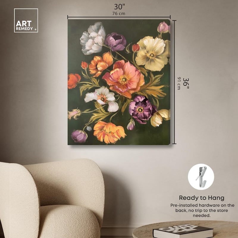 Twilight Tulips II Canvas by Art Remedy, Gallery Wrapped