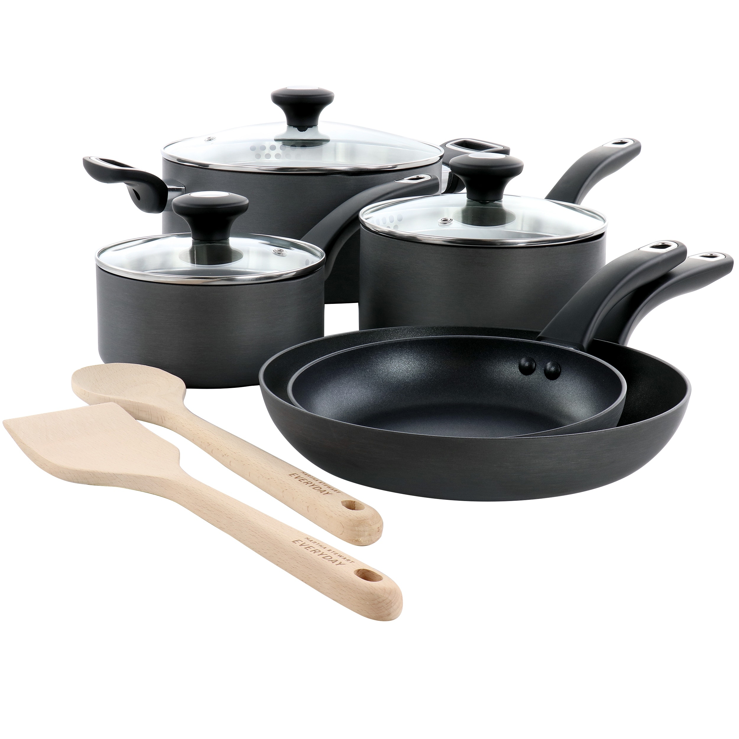 Martha Stewart 10 Piece Stainless Steel Cookware Set 