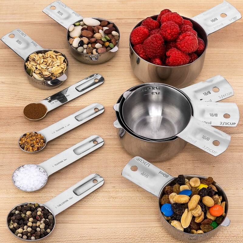 Stainless Steel Measuring Cups And Spoons Set of 13