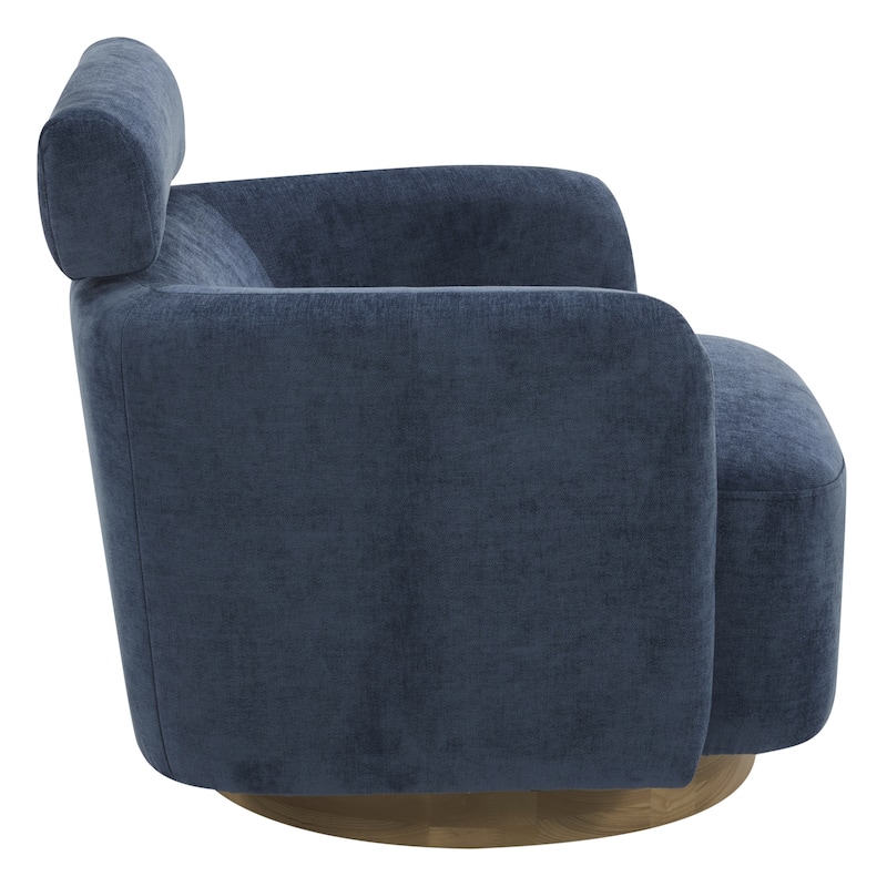 Spruce & Spring Ray Modern Swivel Accent Barrel Chairs