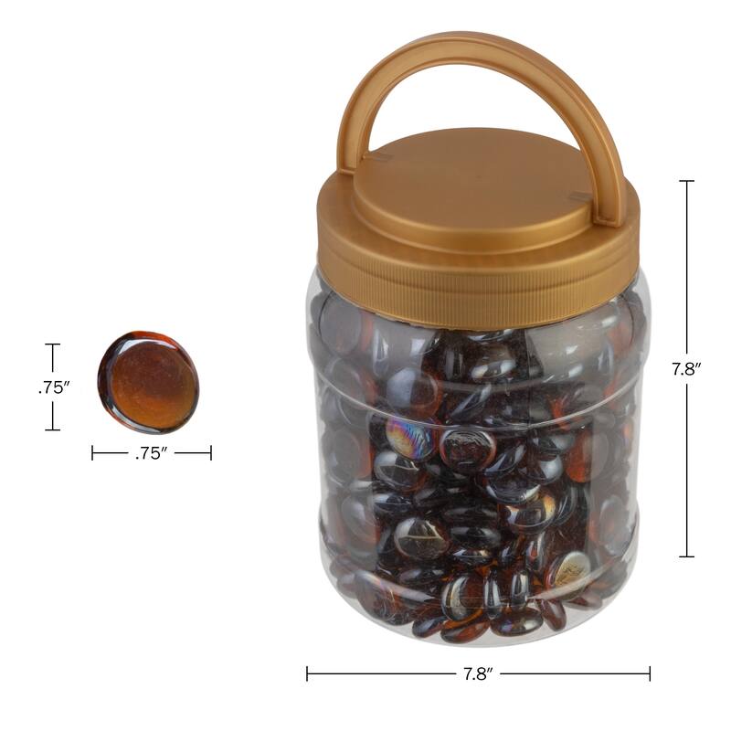 Pure Garden 10lbs Fire Pit Glass - Glass Rocks