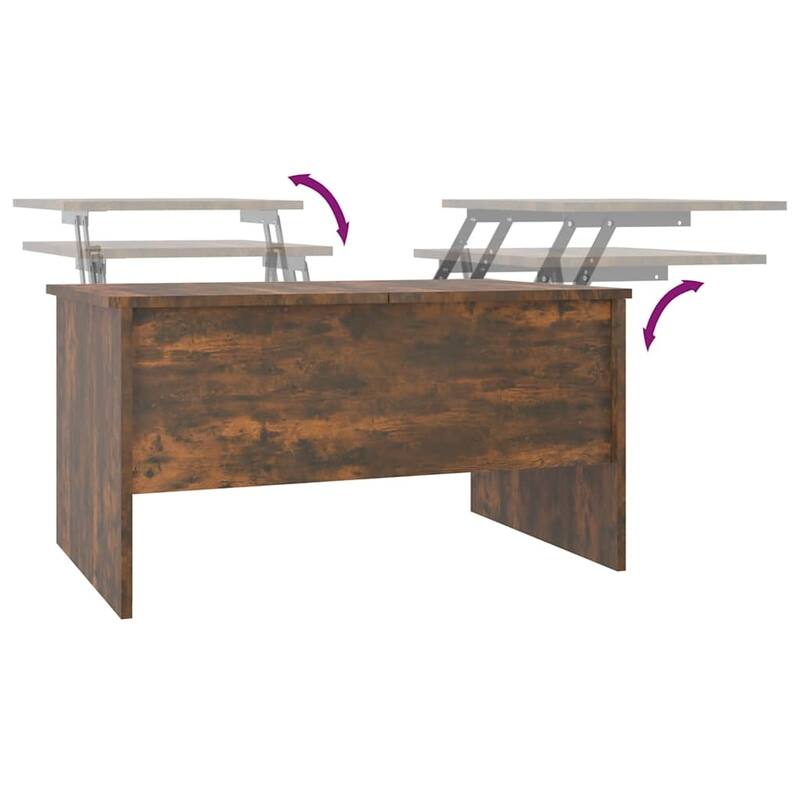 vidaXL Coffee Table Lift Top End Table Accent Side Sofa Table Engineered Wood - 31.5" x 19.7" x 16.7"