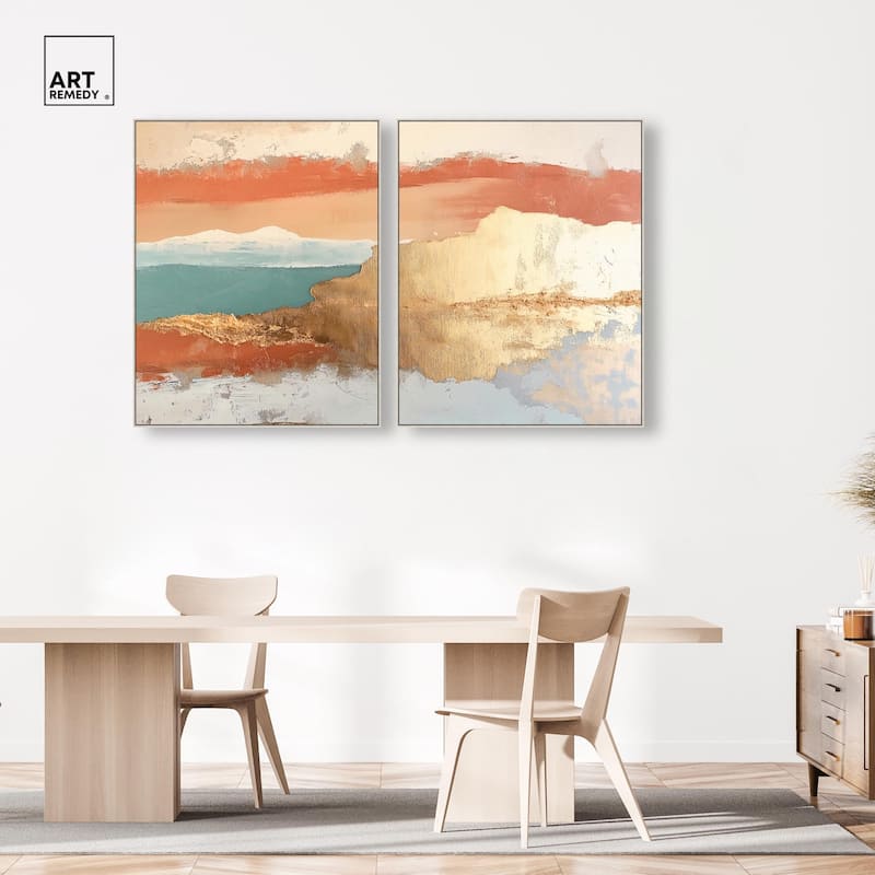 Earthy Glow I Canvas Set of 2 by Art Remedy