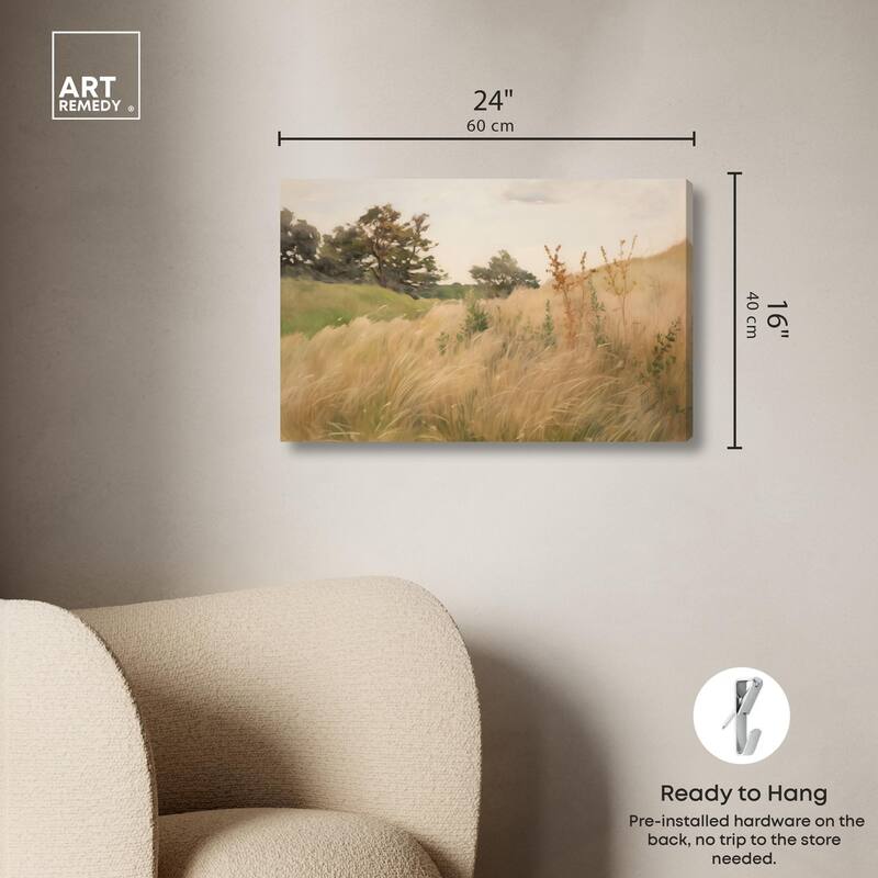 Cogon Grass Breeze I Canvas by Art Remedy, Gallery Wrapped