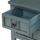 preview thumbnail 10 of 12, Navy Blue Wood Entryway Console Table with 3 Storage Drawers