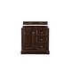 preview thumbnail 8 of 30, James Martin Vanities De Soto 36" Single Vanity, Burnished Mahogany Burnished Mahogany Cabinet Base Only - No Top