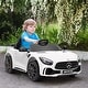 preview thumbnail 8 of 8, Mercedes-Benz AMG GTR 12V Kids Ride-On Car with Remote Control, Safety Features, Lights, and Long Battery Life - White