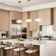 preview thumbnail 4 of 9, Modern 1-Light Gold Milk White Pendant Lights Frosted Glass Kitchen Island Lights - 9.8" L x 5.5" W x 11.4" H