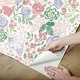 preview thumbnail 6 of 7, Disney Princess Purple Watercolor Floral Peel and Stick Wallpaper by RoomMates