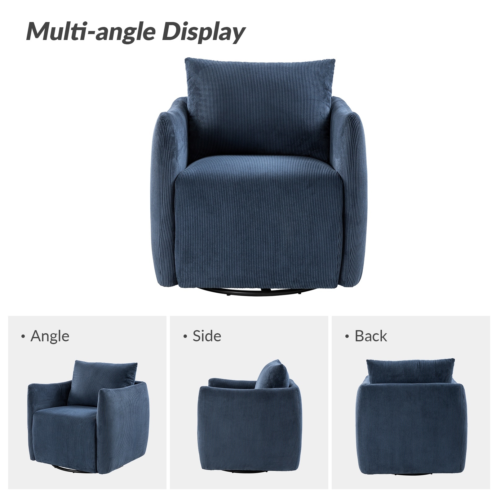 Vanessa upholstered outlet swivel chair