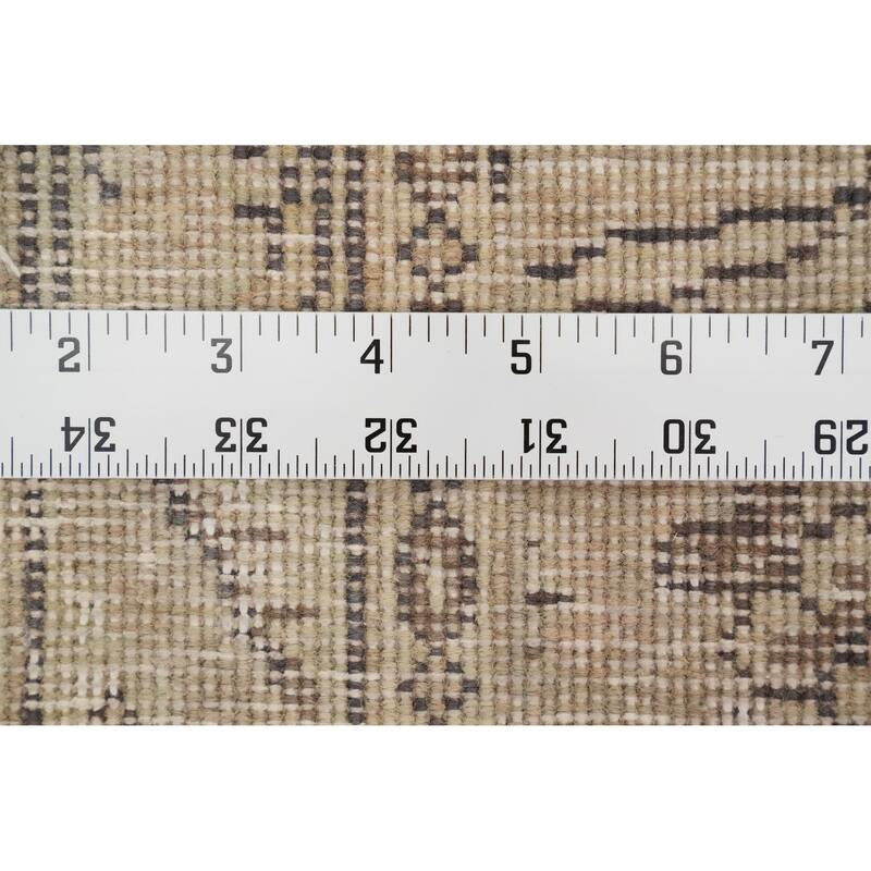 Hand Knotted Oriental 100% Wool Carpet Traditional Floral Greys & Charcoal Tabriz Area Rug - 12' 8'' X 9' 4''