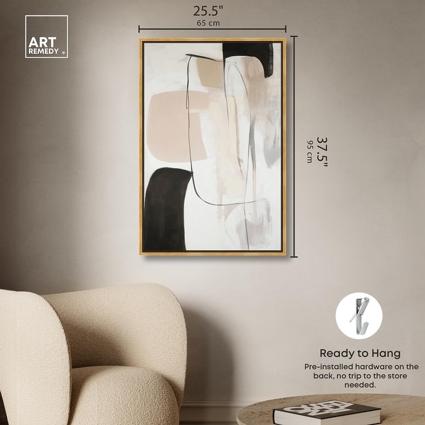 Geometric Harmony Canvas Earthy Abstract Art by Art Remedy - Bed