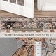preview thumbnail 7 of 7, HOMCOM Washable Area Rug, 5'x7' Vintage Indoor Distressed Carpet, Retro Floor Cover Foldable, Floral Print Mat for Living Room