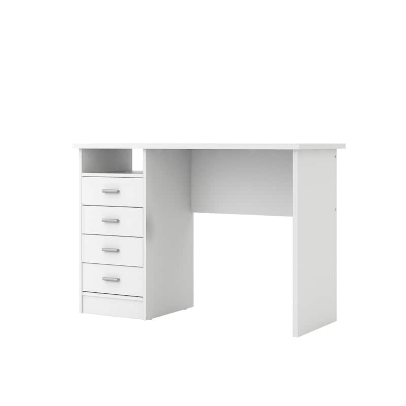 Porch & Den Skylar 4-drawer Desk - White