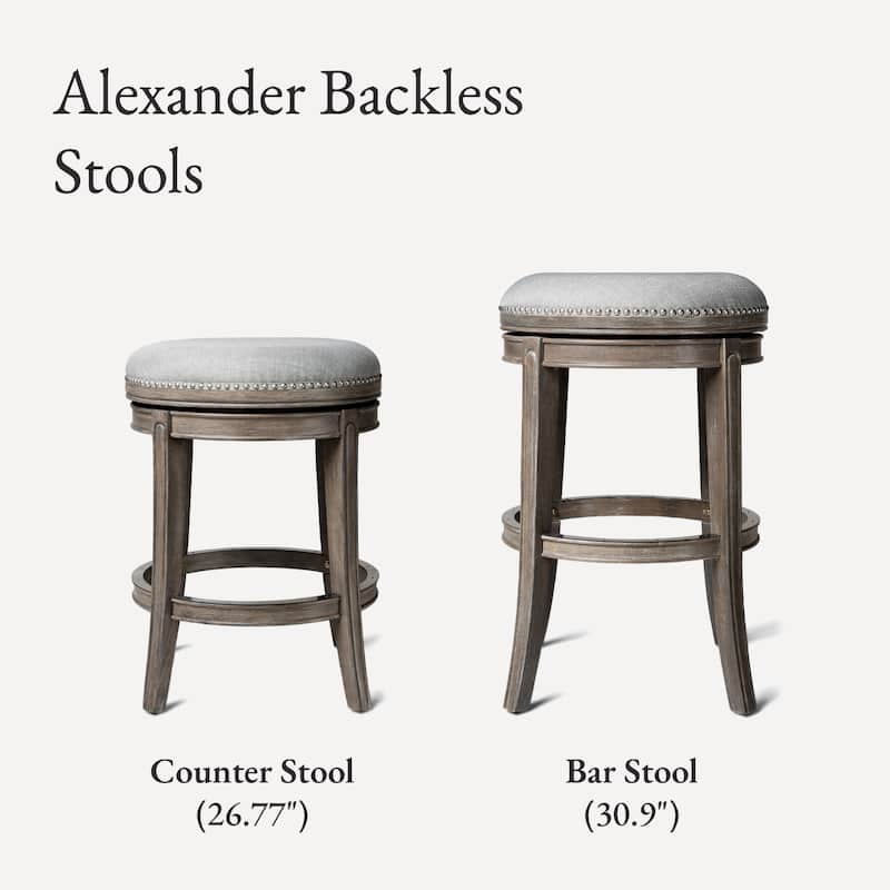 Maven Lane 26" Alexander Backless Counter Height Kitchen Stool