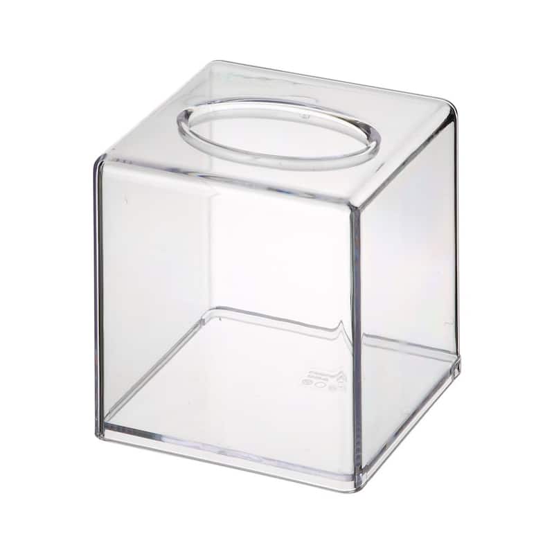 YBM Home Acrylic Clear Tissue Holder Napkin Dispenser, 1234 - 5x5x5.5 Inches - 5x5x5.5 Inches - 5x5x5.5 Inches