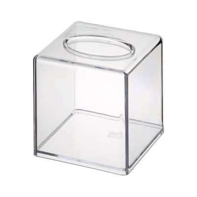 YBM Home Acrylic Clear Tissue Holder Napkin Dispenser, 1234 - 5x5x5.5 Inches - 5x5x5.5 Inches
