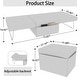 preview thumbnail 4 of 14, Roomfitters 36-Inch Convertible Sofa Bed, 4-in-1 Folding Ottoman Sleeper Chair with Adjustable Backrest for Living Room