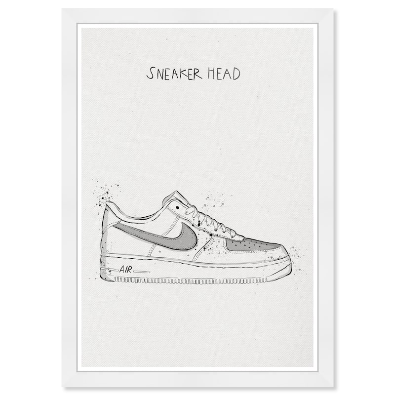 Wynwood Studio Prints Fashion and Glam Sneakerhead Neutral White and Modern & Contemporary Wall Art Canvas Print