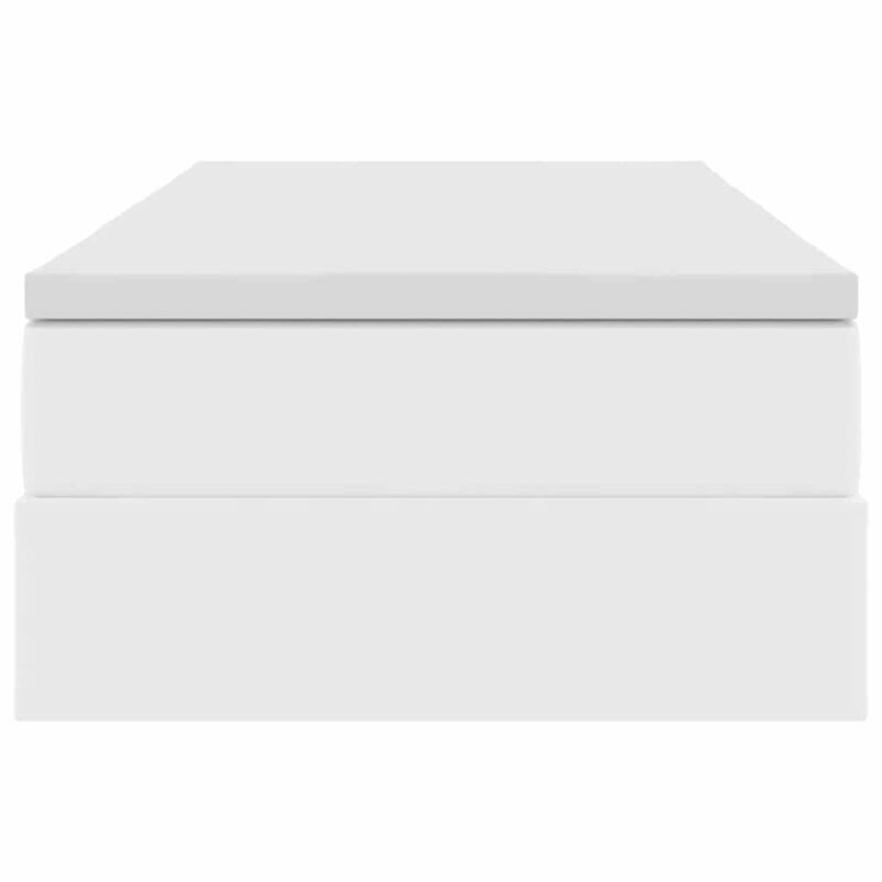 vidaXL Storage Bed with Mattress in Faux Leather