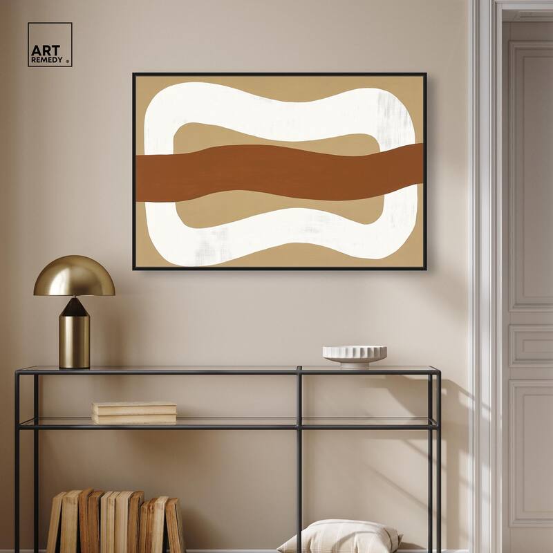 Minimal Wavy I Canvas by Art Remedy