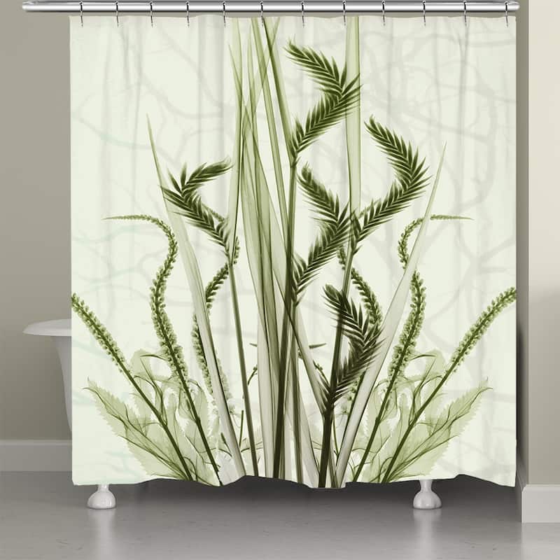 Whispering Green Garden Shower Curtain