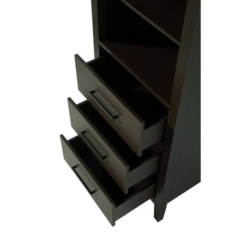 Laura 16-28 Inch Open Shelving Bath Storage Cabinet