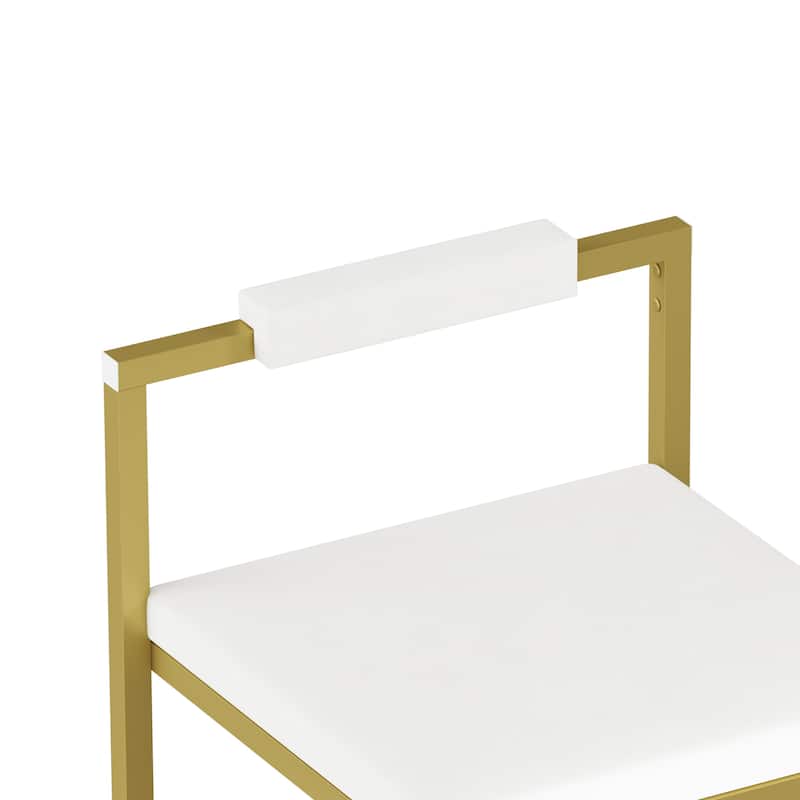 Upholstered Counter Height Barstools Dining Chairs Set of 2