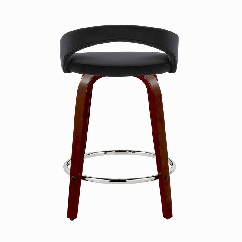 Grotto Upholstered 24" Fixed-Height Counter Stool - Set of 2