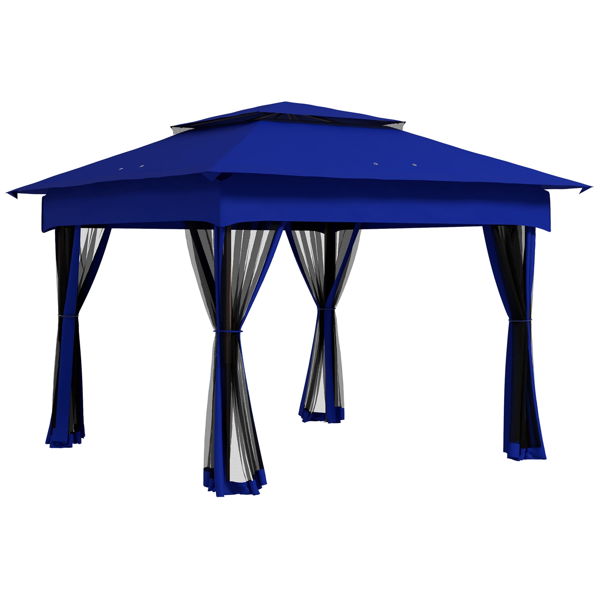 11x11 Foot Pop Up Canopy with Removable Netting, Instant Outdoor Gazebo Tent for Backyard and Garden