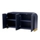 preview thumbnail 16 of 38, Curved Corner Design Wave Door Panel Cabinet