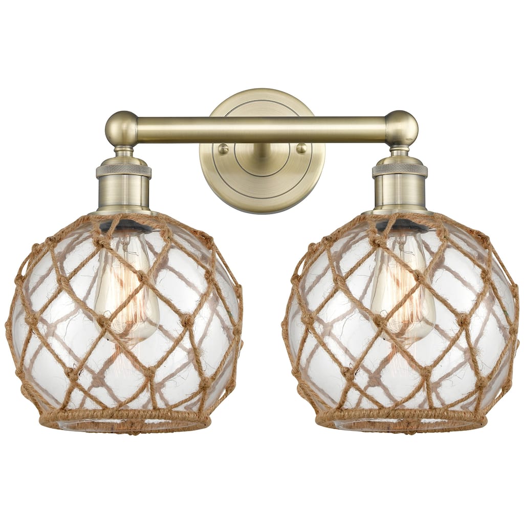 Innovations Lighting 616-2W-13-17 Farmhouse Rope Vanity Farmhouse Rope