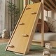 preview thumbnail 5 of 12, Twin over Twin Floor Bunk Bed with Playhouse Design, Ramp & Dual Ladders