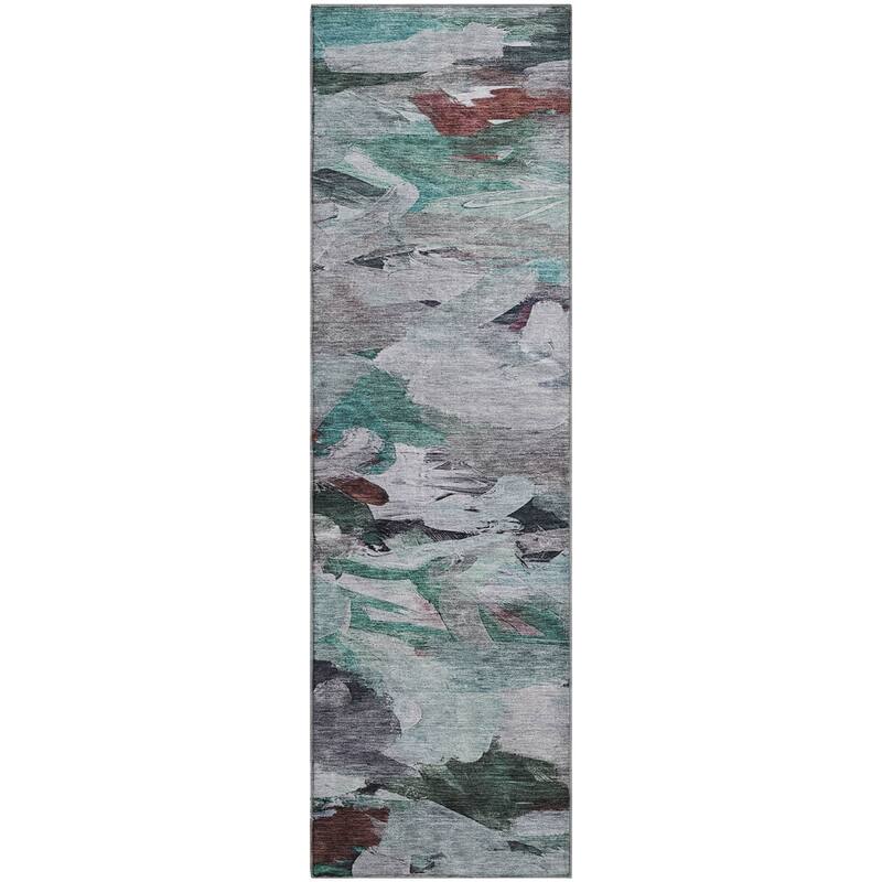 Premium Washable Super Soft Brushstrokes Abstract Mayfield Rug
