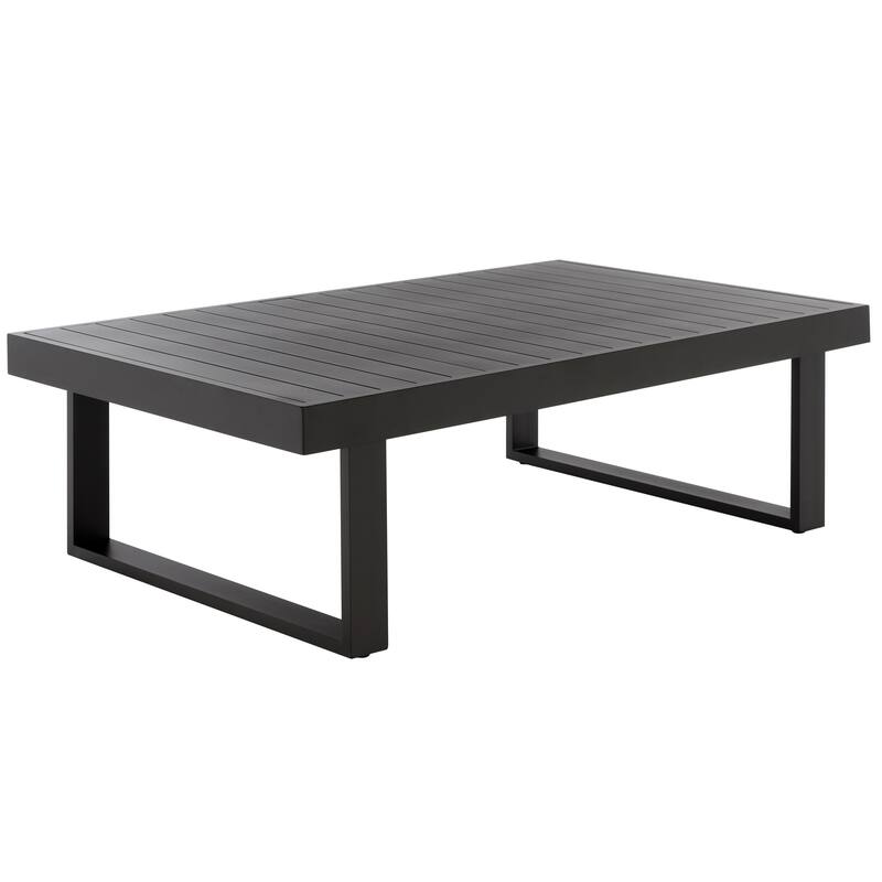 SAFAVIEH Outdoor Living Fash Aluminum Coffee Table - 50"W x 30"D x 16"H