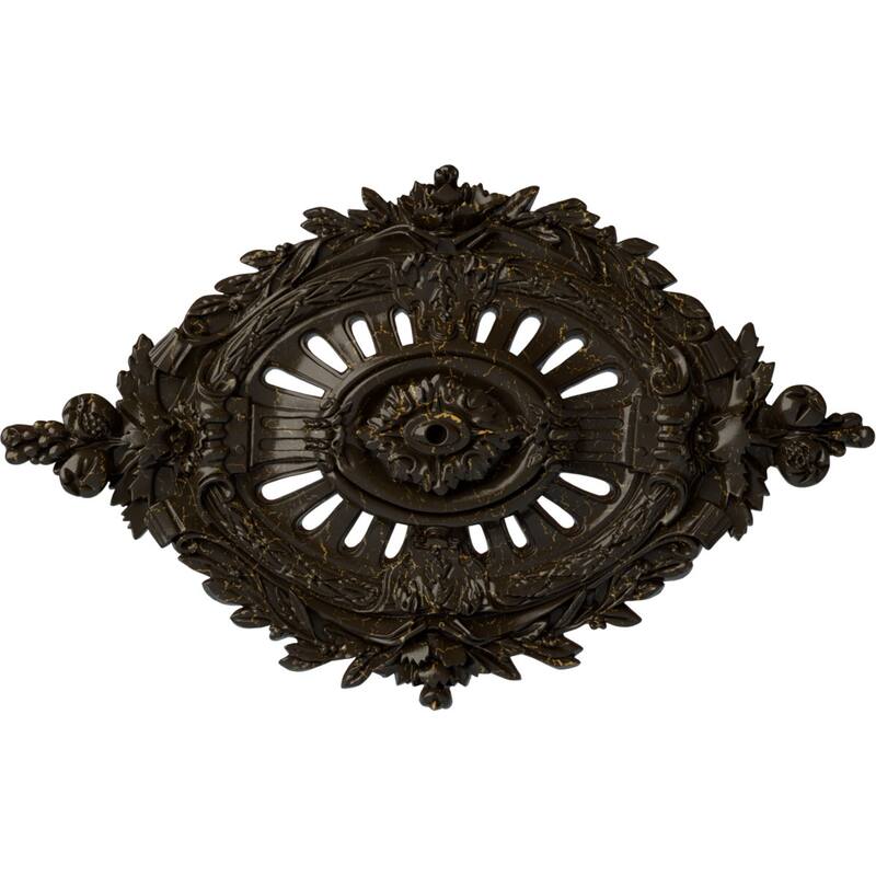 35 7/8"W x 22 1/2"H x 4 3/8"P Antonio Ceiling Medallion