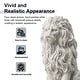 preview thumbnail 28 of 32, 20.75"H MGO Guardian Sitting Lion Statue Porch Sign Indoor Outdoor Decoration by Glitzhome