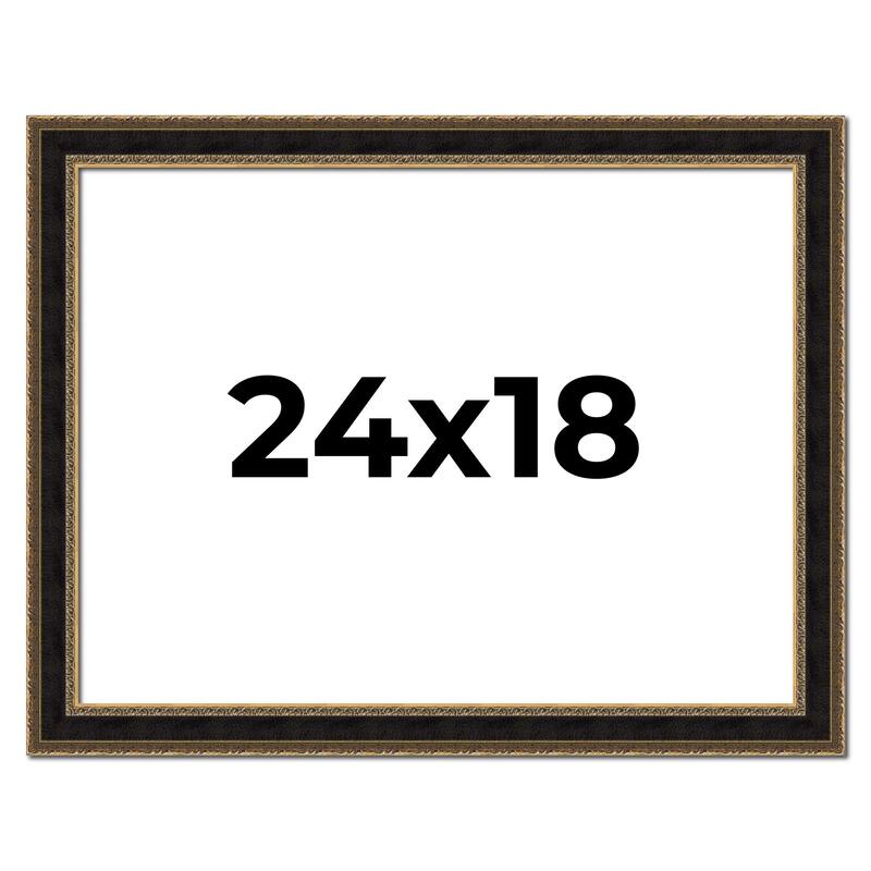 24x18 Frame Gold Antique Vintage Sold Wood Picture Frame | 1.75 Inch