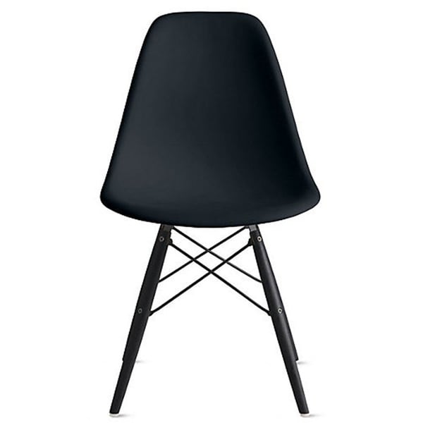 Replica eames discount dining chair black