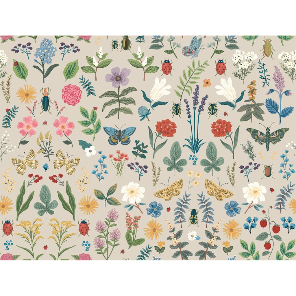 Rifle Paper Co.Curio Linen Peel and Stick Wallpaper