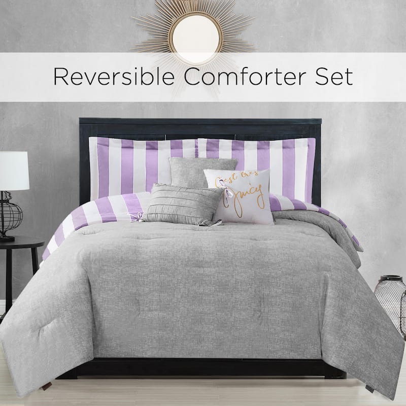 Juicy Reversible Cabana Stripe Bedding Set