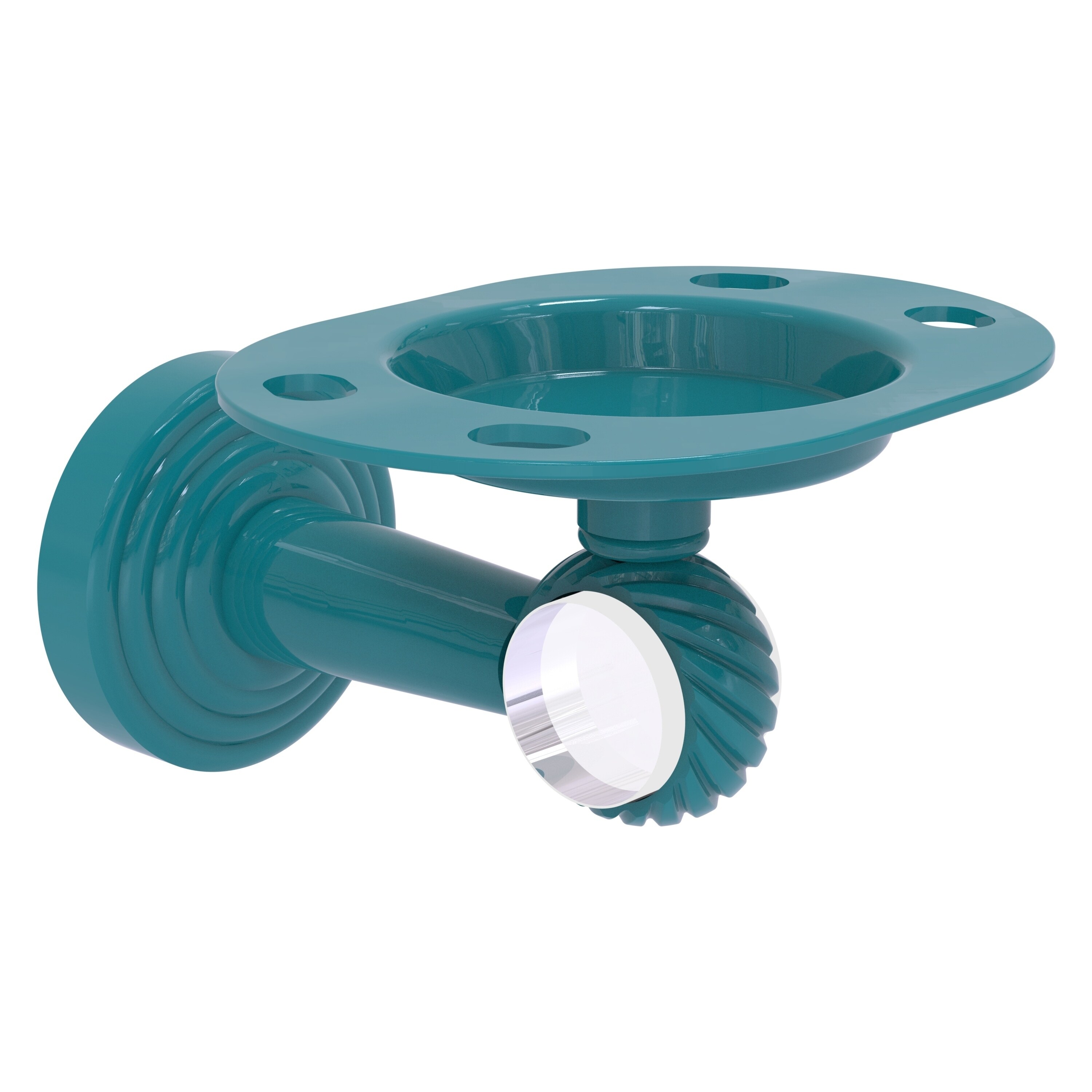 Allied Brass Pacific Beach Collection Tumbler and Toothbrush Holder with Twisted Accents