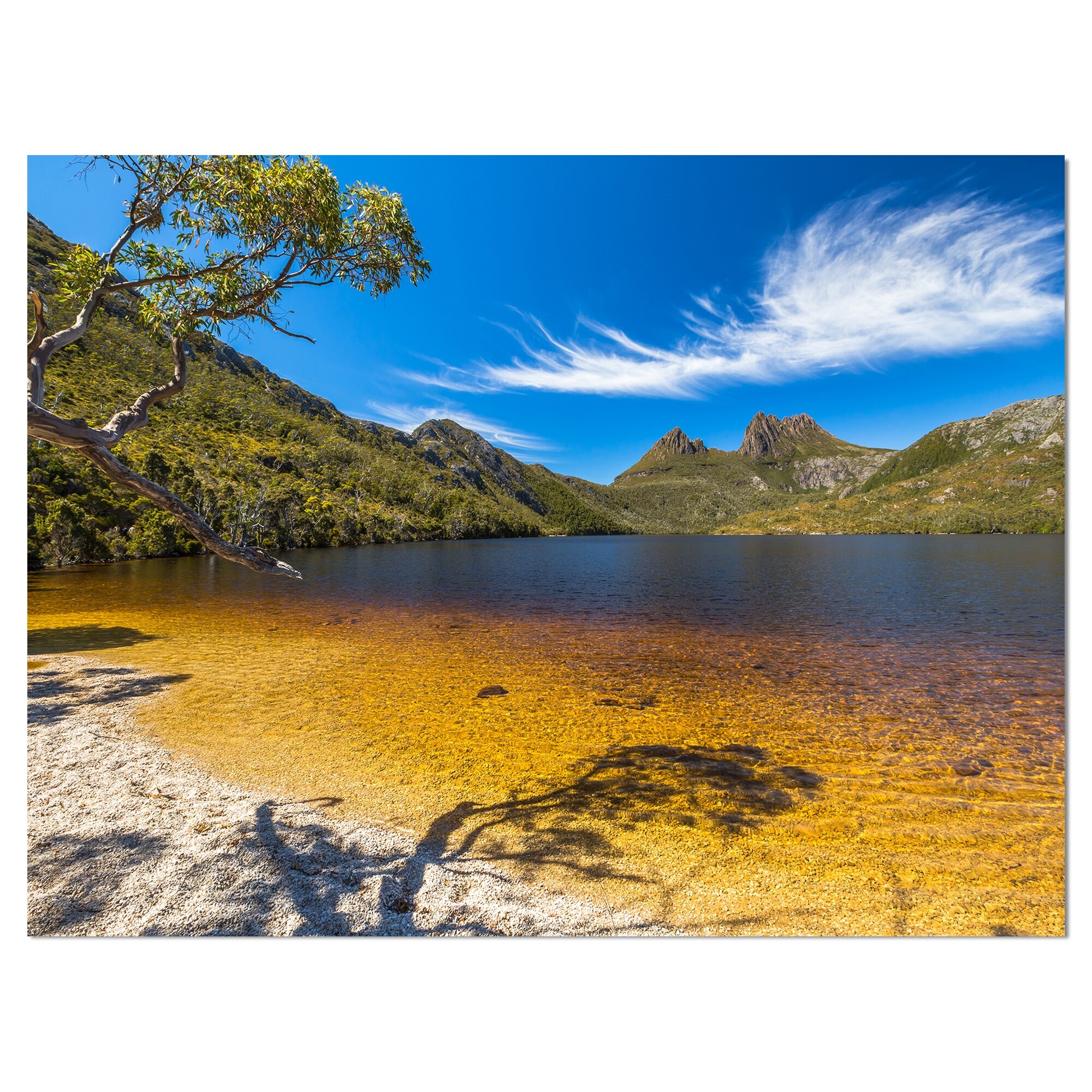 Designart Cradle Mountain Lake Dove Scenic Landscape Wall Art Mini-image