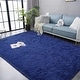 preview thumbnail 22 of 82, Living Room Bedroom Super Soft Pile Area Rug, Modern Shaggy Rugs, Non-Slip Pile Rugs for Kids 6'x9' - Navy Blue - Rectangle