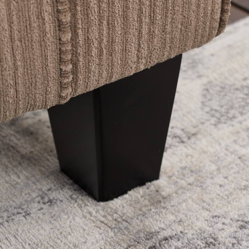 Serta Palisades Upholstered 61" Sofas for Living Room Modern Design Couch, Straight Arms, Tool-Free Assembly