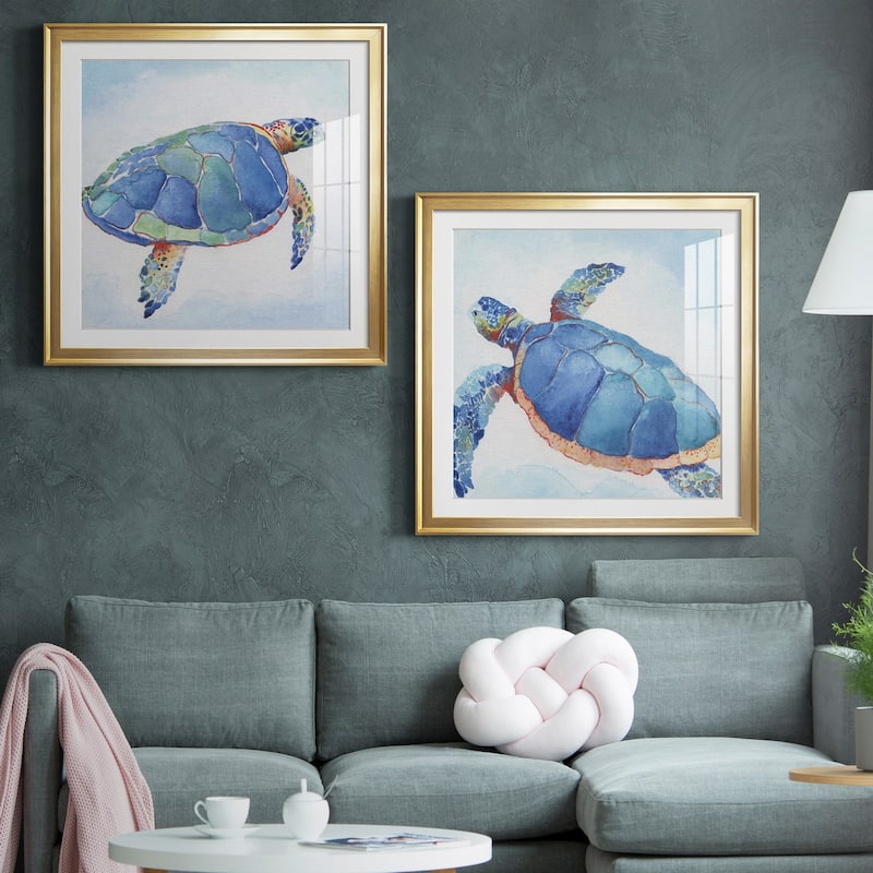 Galapagos Sea Turtle I Premium Framed Print - Ready to Hang