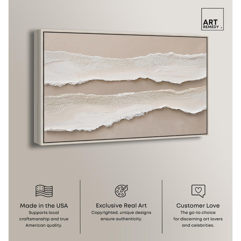 Textured Sea III Canvas by Art Remedy
