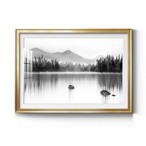 Mountain Reflection Premium Framed Print - Ready to Hang